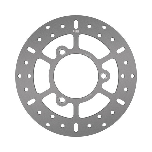 EBC Round D-Series Scooter Brake Rotor for 2007-2013 SUZUKI Scooter Series Silver Stainless Steel Solid-Mount Rear One Piece (Fixed)