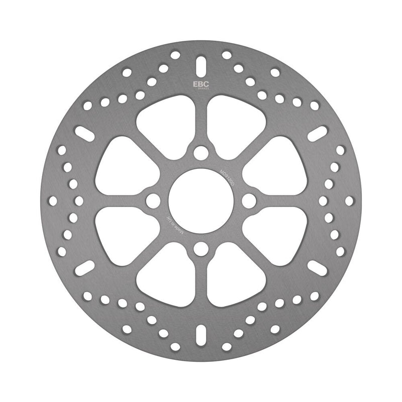 EBC Round D-Series Scooter Brake Rotor for 2008-2010 SUZUKI FL 125 SDW Scooter Series Silver Stainless Steel Solid-Mount Front One Piece (Fixed)