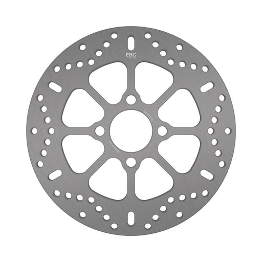 EBC Round D-Series Scooter Brake Rotor for 2008-2010 SUZUKI FL 125 SDW Scooter Series Silver Stainless Steel Solid-Mount Front One Piece (Fixed)