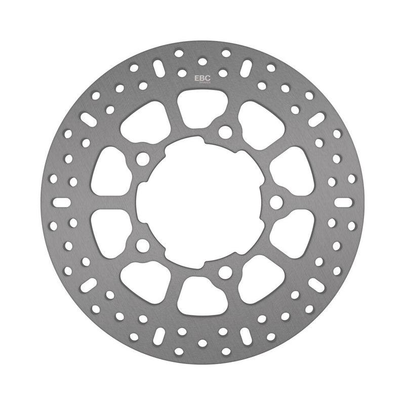EBC Round D-Series Scooter Brake Rotor Scooter Series Silver Stainless Steel Solid-Mount Rear One Piece (Fixed)