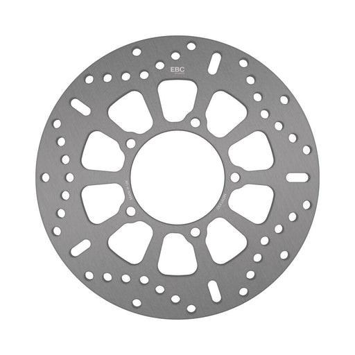 EBC Round D-Series Scooter Brake Rotor Scooter Series Silver Stainless Steel Solid-Mount Rear One Piece (Fixed)