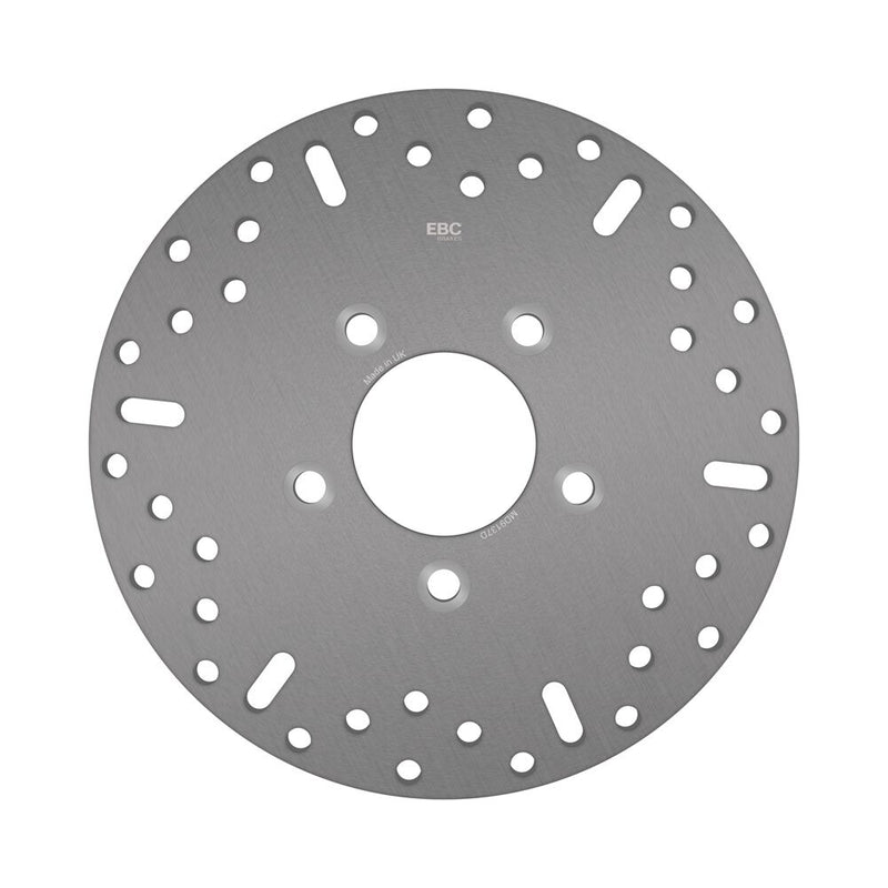 EBC Round D-Series Scooter Brake Rotor Scooter Series Silver Stainless Steel Solid-Mount Front One Piece (Fixed)