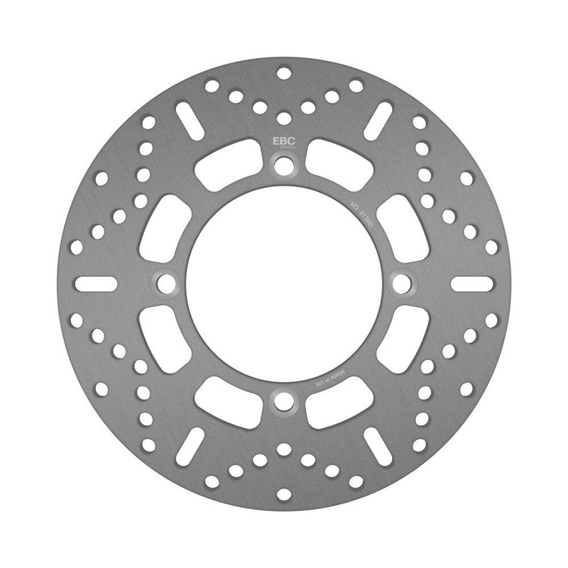 EBC Round D-Series Scooter Brake Rotor Scooter Series Silver Stainless Steel Solid-Mount Rear One Piece (Fixed)