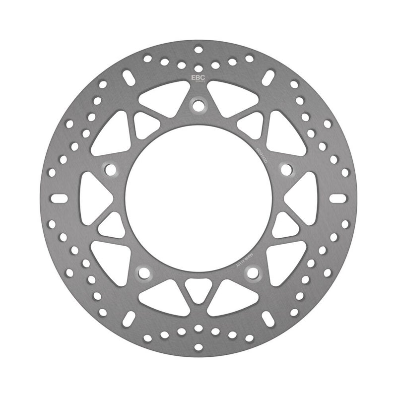 EBC Round D-Series Scooter Brake Rotor for 2012-2026 YAMAHA Scooter Series Silver Stainless Steel Solid-Mount Rear One Piece (Fixed)