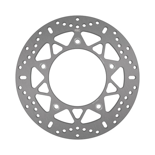 EBC Round D-Series Scooter Brake Rotor for 2012-2026 YAMAHA Scooter Series Silver Stainless Steel Solid-Mount Rear One Piece (Fixed)