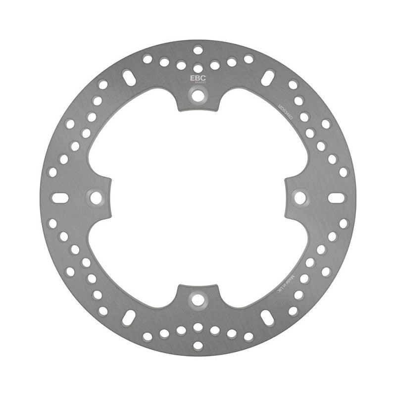 EBC Round D-Series Fixed Offroad Brake Rotor for 2000-2011 HONDA D Series Silver Stainless Steel Solid-Mount Front One Piece (Fixed)