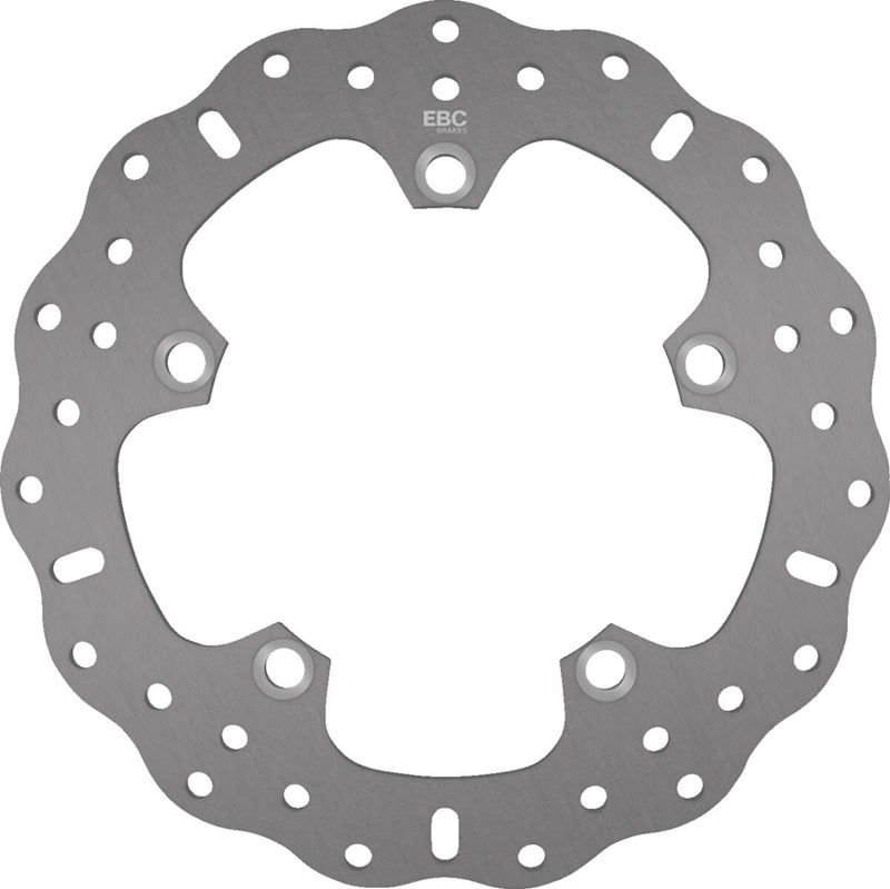 EBC Brake Rotor for 2014-2026 YAMAHA Contour Silver Solid-Mount Rear One Piece (Fixed) Stainless Steel