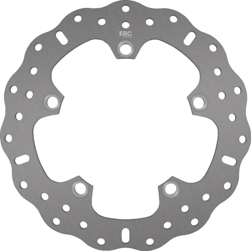 EBC Brake Rotor for 2014-2026 YAMAHA Contour Silver Solid-Mount Rear One Piece (Fixed) Stainless Steel