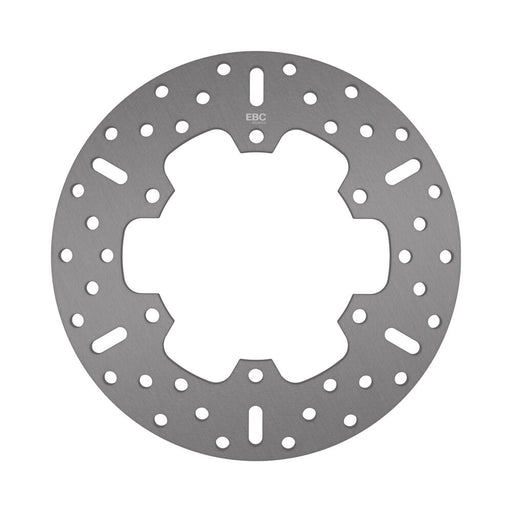 EBC Round Fixed Brake Rotor for 2014-2020 YAMAHA Silver Stainless Steel Solid-Mount Rear One Piece (Fixed)