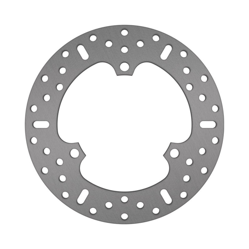 EBC Round D-Series Scooter Brake Rotor Scooter Series Silver Stainless Steel Solid-Mount Front One Piece (Fixed)