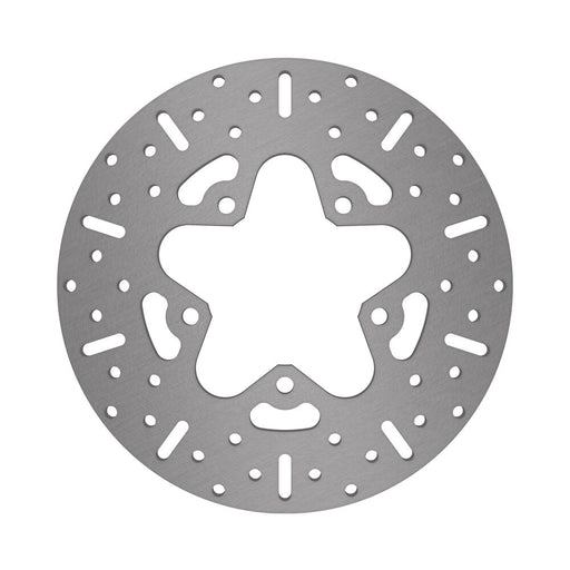 EBC Round HPSR solid brake rotor for 1986-1999 Harley-Davidson HPSR Series Gold Stainless Steel Solid-Mount Rear One Piece (Fixed) Zinc