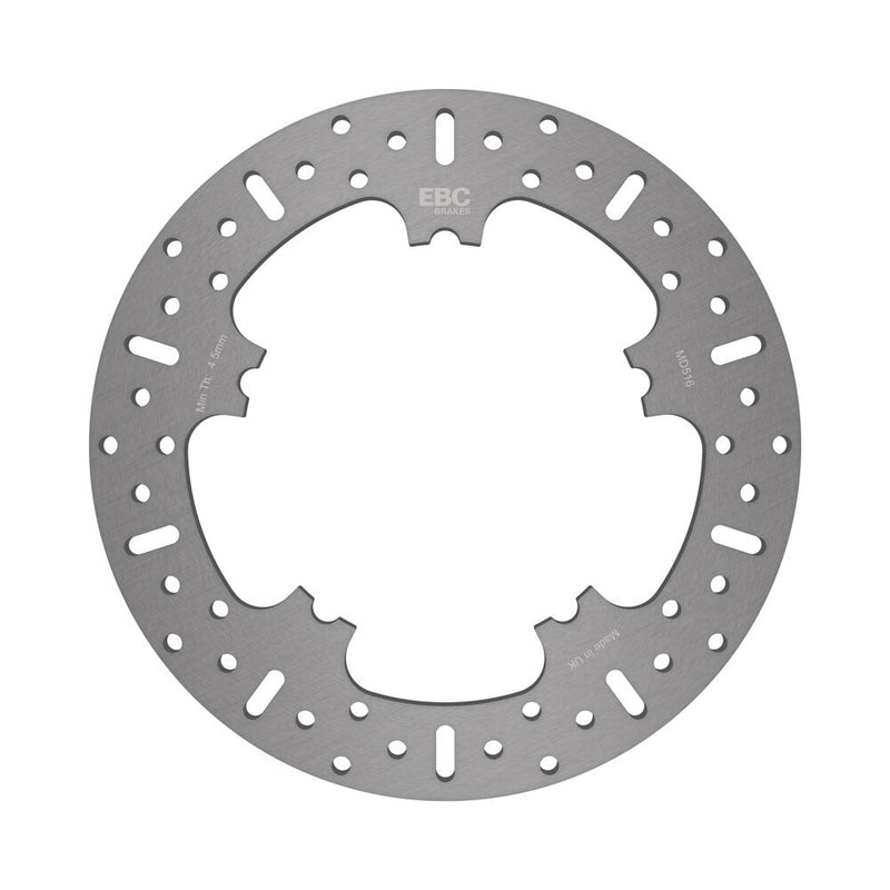 EBC Round HPSR solid brake rotor for 2005-2017 Harley-Davidson HPSR Series Stainless Steel Solid-Mount Front One Piece (Fixed)