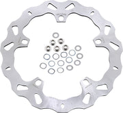 Galfer Brake Rotors Brake Rotor Kit Silver Front One Piece (Fixed) 420 High-Carbon Stainless Steel Each