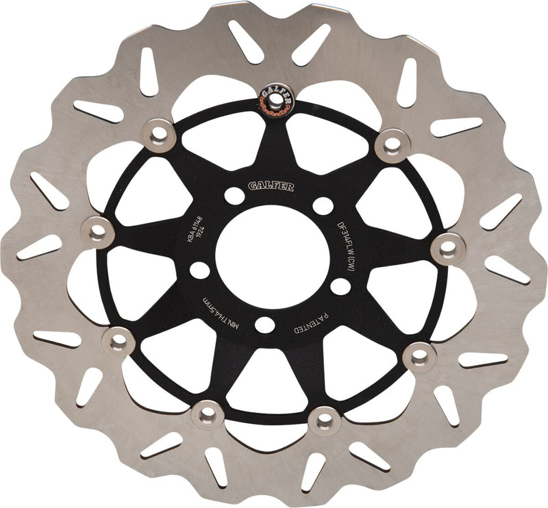 Galfer Brake Rotor for 1989-2009 SUZUKI Wave® Front Two Piece (Semi-Floating) Stainless Steel