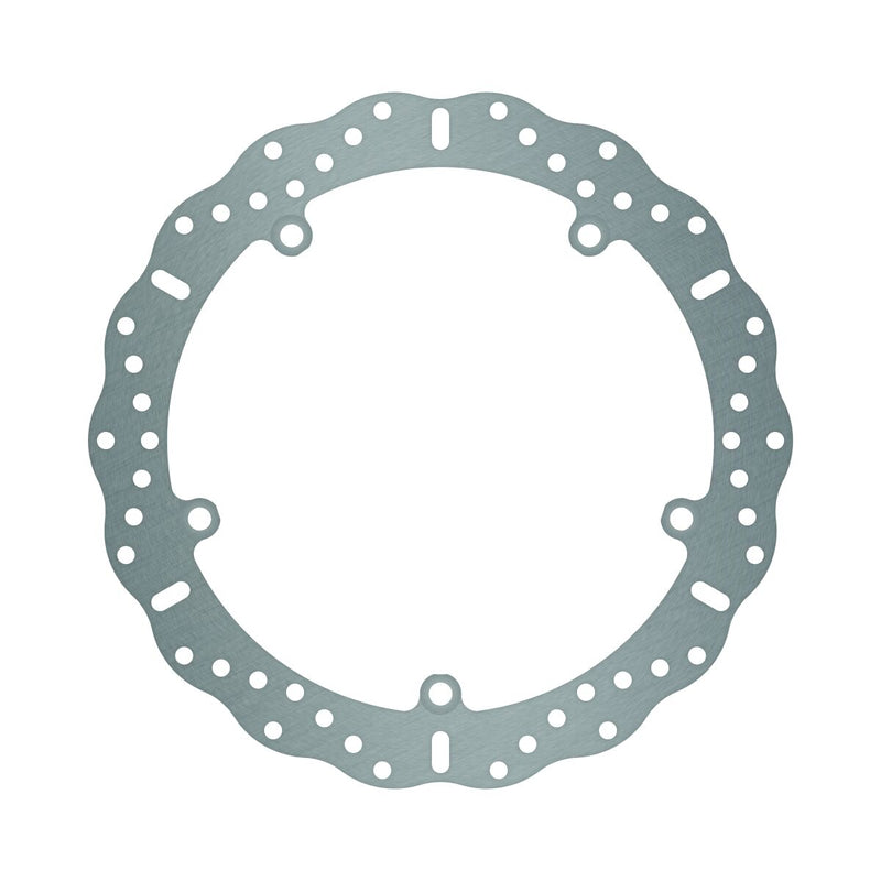EBC Contour Fixed Brake Rotor for 2012-2020 HONDA Wave® Silver Stainless Steel Solid-Mount Front One Piece (Fixed)