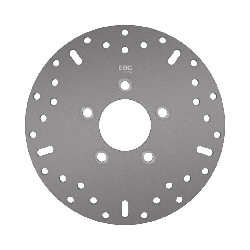 EBC Round D-Series Scooter Brake Rotor Scooter Series Gold Silver Solid-Mount Rear One Piece (Fixed) Stainless Steel Zinc #MD9149D