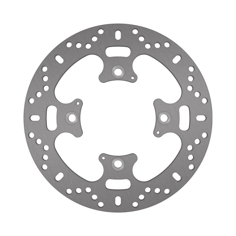EBC Round Fixed Brake Rotor for 2016-2025 TRIUMPH Gold Silver Solid-Mount Rear One Piece (Fixed) Stainless Steel Zinc