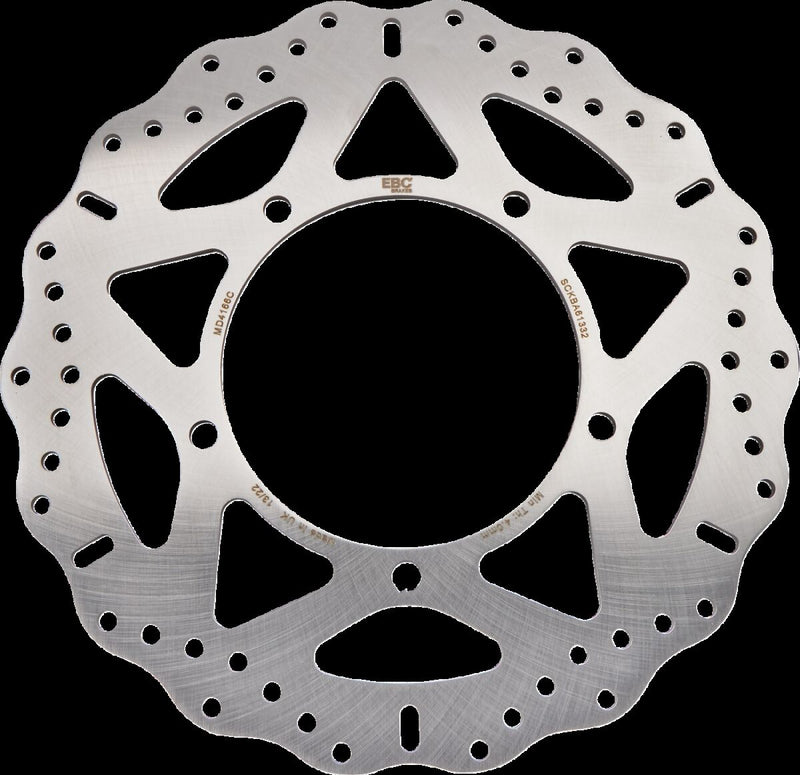 EBC Brake Rotor for 1978-1982, 1984, 2013-2017, 2019-2024 KAWASAKI Wave® Silver Front One Piece (Fixed) Stainless Steel