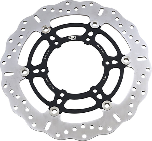 EBC Pro-Lite XC Contour Brake Rotor for 2015-2026 SUZUKI GSX-S 1000 XC Series Black Silver Front Two Piece (Floating) Stainless Steel