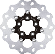 Galfer Brake Rotors for 2008-2018 Harley-Davidson Black Silver Rear Two Piece (Floating) 420 High-Carbon Stainless Steel