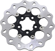 Galfer Brake Rotors for 2008-2018 Harley-Davidson Black Silver Rear Two Piece (Floating) 420 High-Carbon Stainless Steel Each