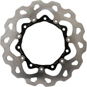 Galfer Brake Rotors for 2008-2018 Harley-Davidson Black Silver Front Two Piece (Floating) 420 High-Carbon Stainless Steel Each