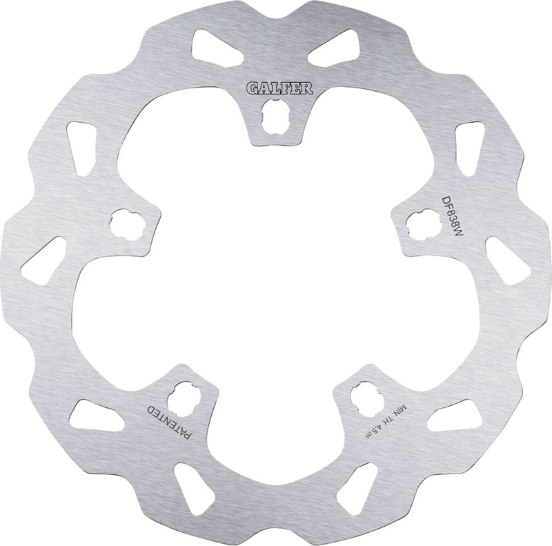 Galfer Brake Rotors for 2014-2023 Harley-Davidson Silver Front Semi-Floating 420 High-Carbon Stainless Steel