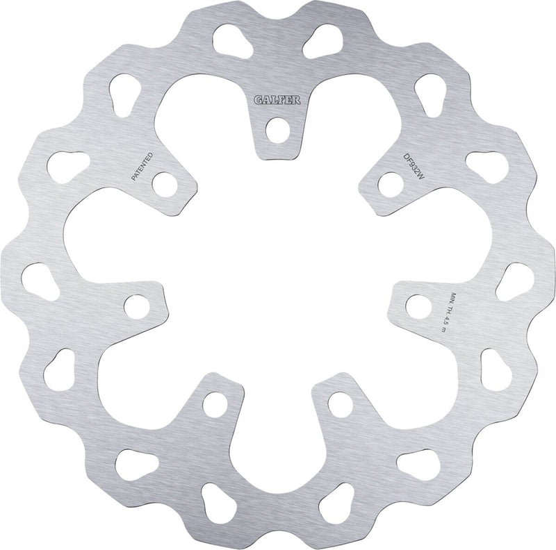 Galfer Brake Rotors for 2012-2013, 2017-2018, 2020-2023 Harley-Davidson Silver Front Semi-Floating 420 High-Carbon Stainless Steel