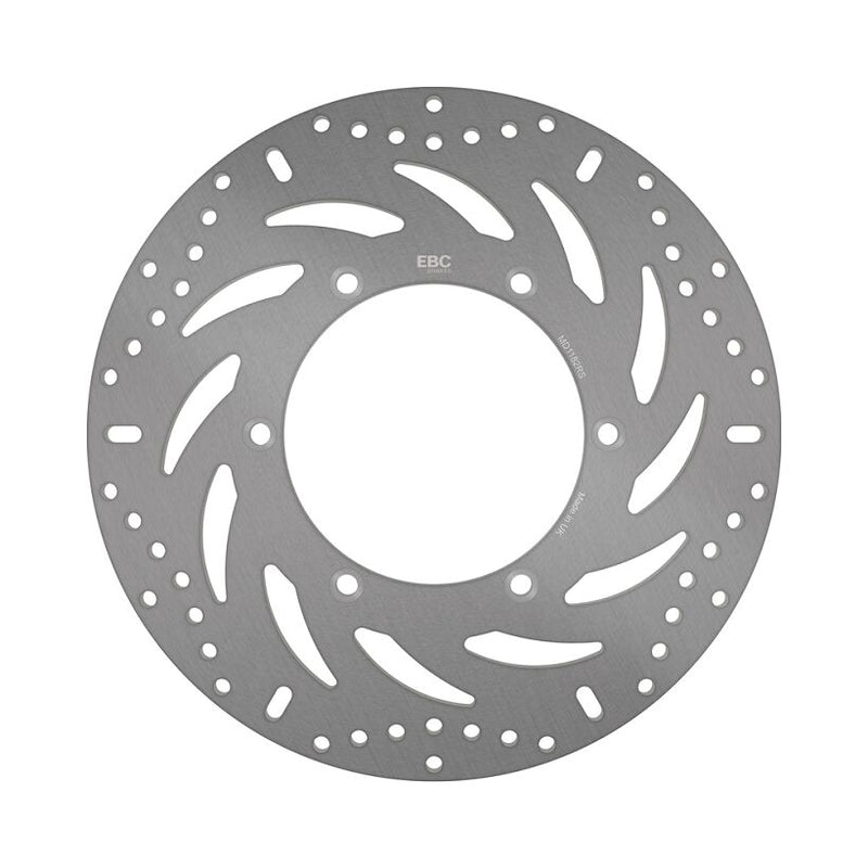 EBC Round Fixed Brake Rotor for 2004-2009 HONDA VTX 1300 Silver Stainless Steel Solid-Mount Front One Piece (Fixed)