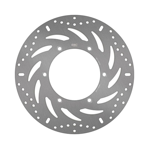 EBC Round Fixed Brake Rotor for 2004-2009 HONDA VTX 1300 Silver Stainless Steel Solid-Mount Front One Piece (Fixed)