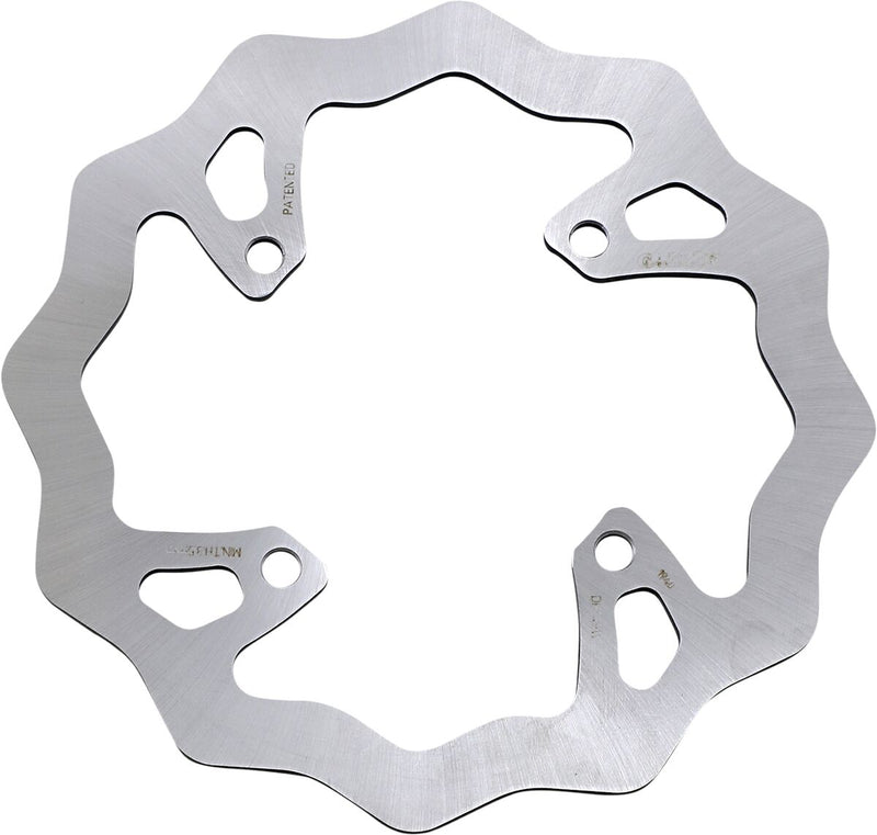 Galfer Brake Rotor for 2019-2020 KAWASAKI Raw Rear Solid-Mount 420 High-Carbon Stainless Steel Each