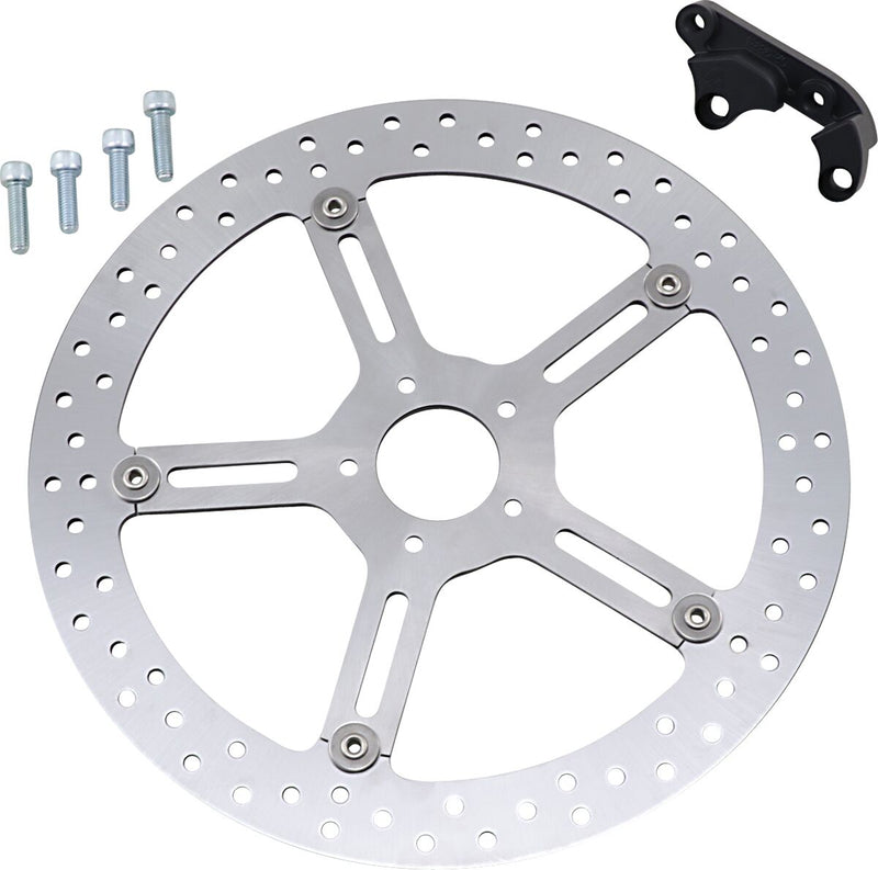 Arlen Ness Big Brake Floating Left Side Brake Rotor Kit for 2018-2026 Harley-Davidson Softail Motorcycles #02-983