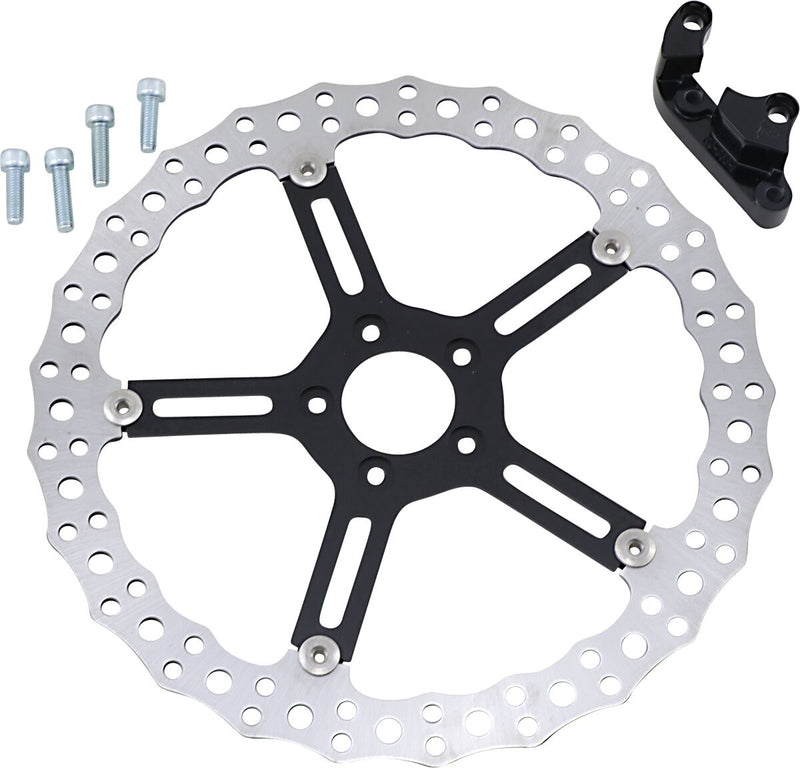 Arlen Ness 15 in. Front Left Big Brake Jagged Floating Rotor Kit for 2018-2024 Harley-Davidson Softail Motorcycles #02-996