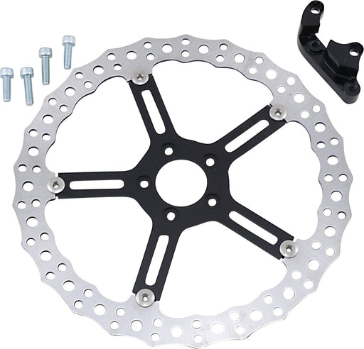 Arlen Ness 15 in. Front Left Big Brake Jagged Floating Rotor Kit for 2018-2024 Harley-Davidson Softail Motorcycles #02-996