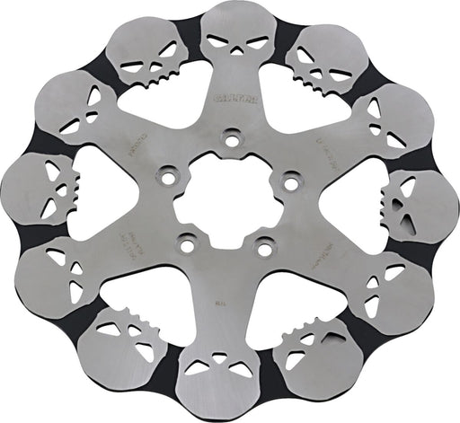 Galfer Skull Brake Rotor for 2012-2016, 2022-2023 Harley-Davidson Front One Piece (Fixed) 420 High-Carbon Stainless Steel