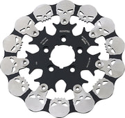 Galfer Skull Brake Rotor for 2000, 2006-2007, 2012-2016, 2018-2020, 2022-2023 Harley-Davidson Rear Two Piece (Floating) 420 High-Carbon Stainless S...