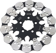 Galfer Skull Brake Rotor for 2000, 2006-2007, 2012-2016, 2018-2020, 2022-2023 Harley-Davidson Rear Two Piece (Floating) 420 High-Carbon Stainless S...