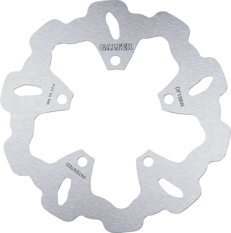Galfer Brake Rotor for 2001-2006, 2021-2024 KAWASAKI Rear One Piece (Fixed) Stainless Steel