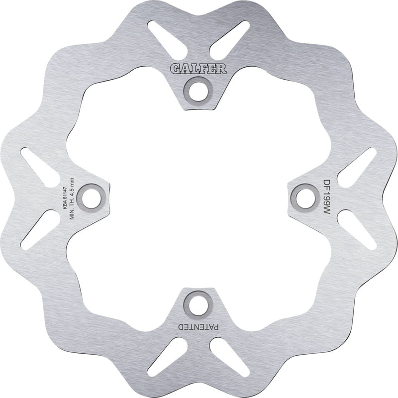 Galfer Brake Rotor for 2000-2006 KAWASAKI ZX-12 R Rear One Piece (Fixed) Stainless Steel