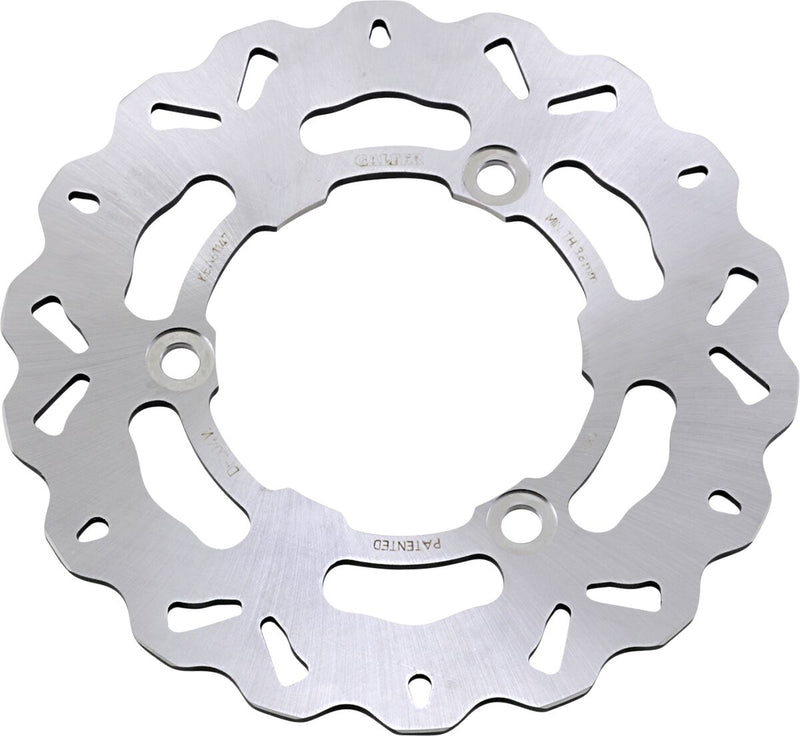 Galfer Brake Rotor for 2008-2012, 2015-2016, 2019-2026 KAWASAKI Rear One Piece (Fixed) Stainless Steel