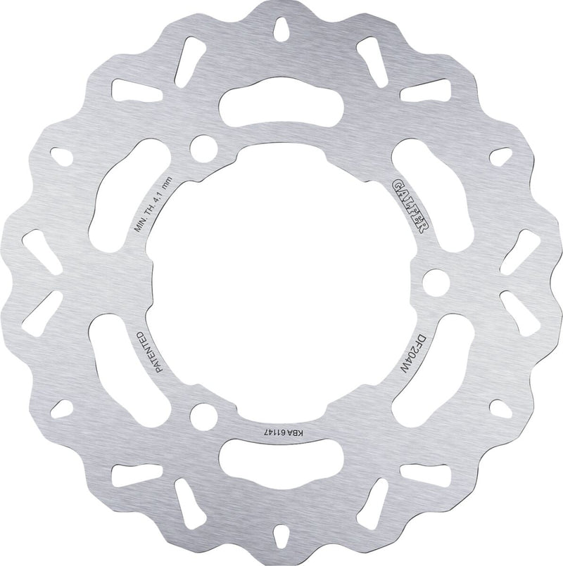 Galfer Brake Rotor for 2008-2012, 2015-2016, 2019-2026 KAWASAKI Rear One Piece (Fixed) Stainless Steel Each