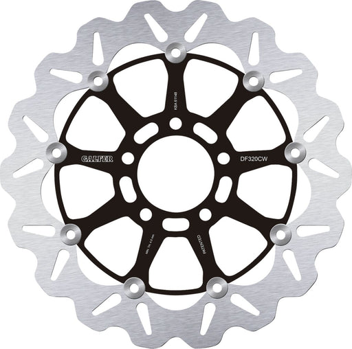 Galfer Brake Rotors for 1996-2007 SUZUKI Black Silver Front Two Piece (Floating) Stainless Steel