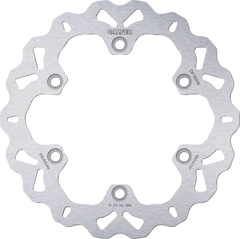 Galfer Brake Rotor for 2008-2012, 2014-2020 SUZUKI GSX 1300 Rear One Piece (Fixed) Stainless Steel