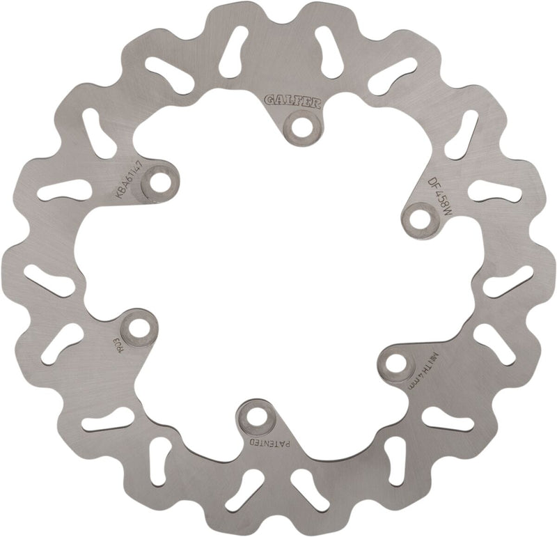 Galfer Brake Rotor Wave® Rear One Piece (Fixed) Stainless Steel Each
