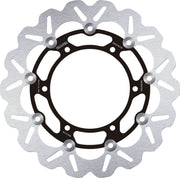 Galfer Brake Rotors for 1995-2021 YAMAHA Black Silver Front Two Piece (Floating) Stainless Steel