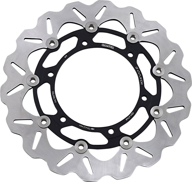 Galfer Brake Rotors for 1995-2021 YAMAHA Black Silver Front Two Piece (Floating) Stainless Steel Each