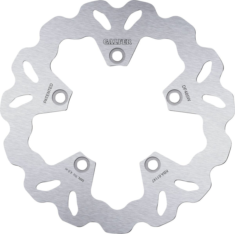 Galfer Brake Rotor for 2004-2014 YAMAHA Rear One Piece (Fixed) Stainless Steel