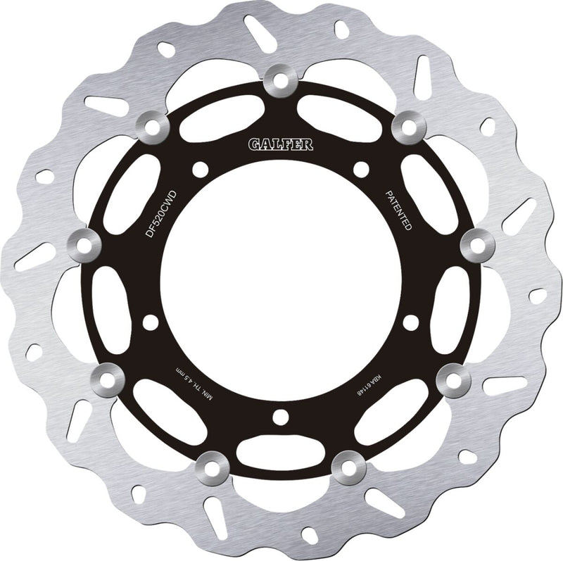 Galfer Brake Rotor for 2007-2024 YAMAHA Front Right Two Piece (Floating) Stainless Steel