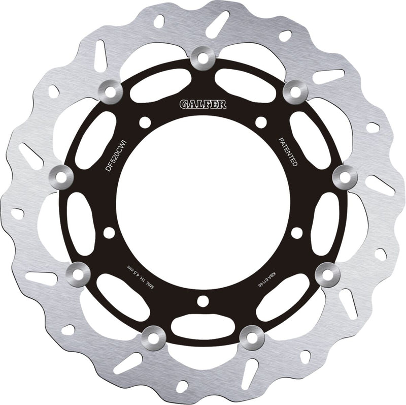 Galfer Brake Rotor for 2007-2024 YAMAHA Front Left Two Piece (Floating) Stainless Steel