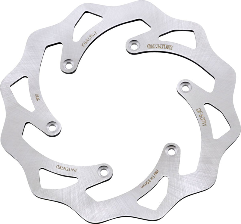 Galfer Brake Rotor Rear One Piece (Fixed) Stainless Steel
